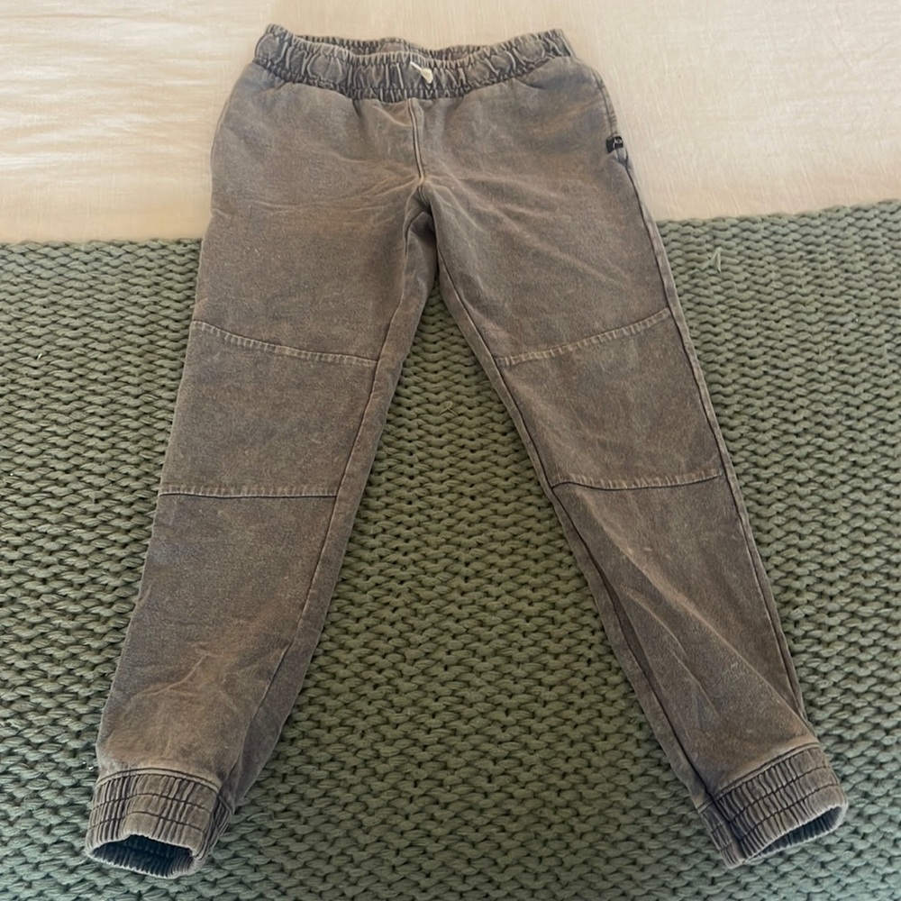 Boys distressed black joggers size medium